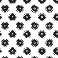 Digital png illustration of black pattern on transparent background