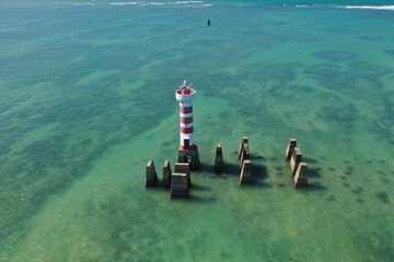 farol, ponta verde, alagoas, maceio, mar, azul, ceu azul © Ivanez