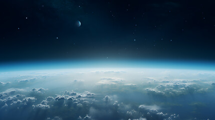 Obraz na płótnie Canvas outer space stratosphere background