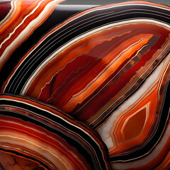Brown, Red and Orange Jasper Gemstone Closeup Texture. Generative AI
