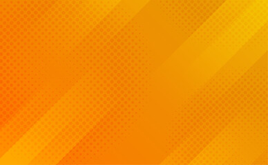 Vector orange gradient background with halftone ornament