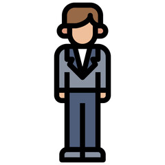 MANAGER line icon,linear,outline,graphic,illustration