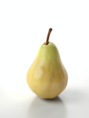 3d fruit pear white background