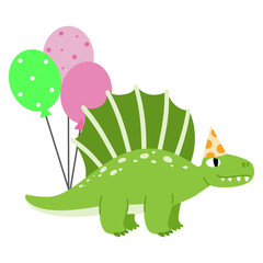Dinosaur party Clipart. happy dino