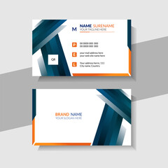 Creative Modern abstract Clean business Card design. Flat Style Vector, visiting card, Vector modern, Clean professional business card template.   