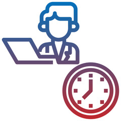 WORK ROUTINE line icon,linear,outline,graphic,illustration