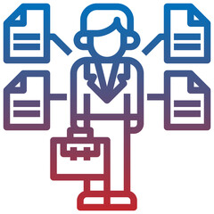 WORKING PLANNER line icon,linear,outline,graphic,illustration