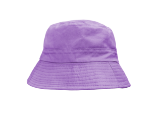Purple bucket hat isolated PNG transparent