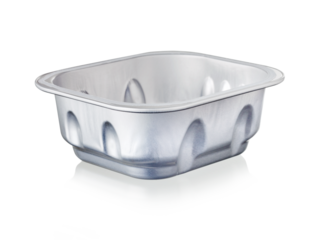 Alluminium Schale isoliert