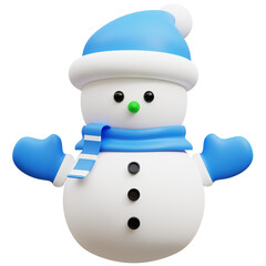 3d Snowman