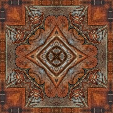 Traditional mixed Embroidery design concept. Antique illustration art for website, user interface theme. Interior decoration idea. Abstract pattern for the carpet background