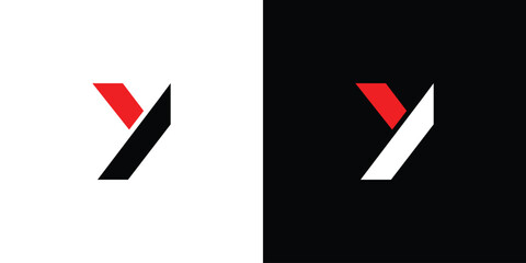 Modern and simple Y logo design - obrazy, fototapety, plakaty