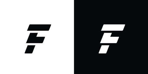 Modern and cool F logo design