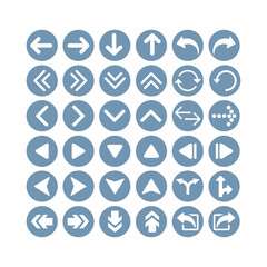 Arrows big black set icons. Arrow icon. Arrow vector collection. Arrow. Cursor. Modern simple arrows. Vector illustration