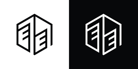 logo design building made with line style