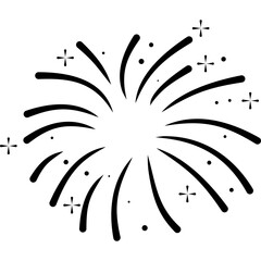 Firework Doodle Decorative