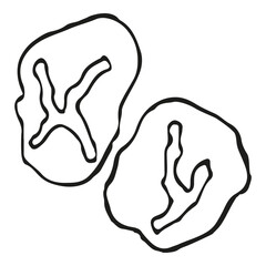 Chromosomes pair genetics vector doodle illustration chemistry biology sex chromosome biochemistry genome