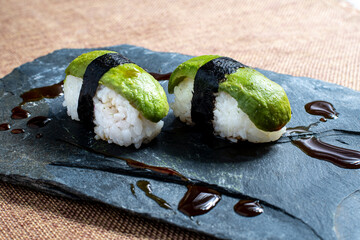 vegetable sushi dish