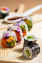 vegetable sushi dish