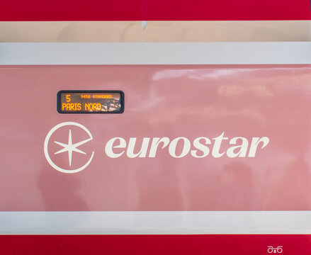 Wagon Thalys Eurostar en gare de Bruxelles, Belgique