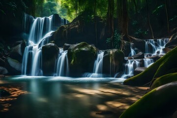 Fototapeta premium waterfall in the forest