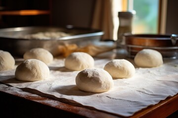 tortilla dough balls ready for rolling or pressing