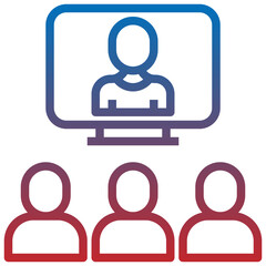 videocall line icon,linear,outline,graphic,illustration