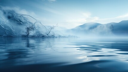misty morning on the river
