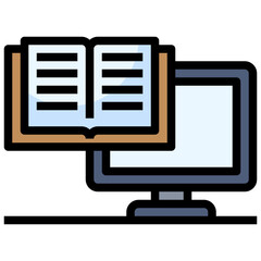 learning line icon,linear,outline,graphic,illustration