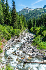 Obraz premium Mountain Glacial River 4