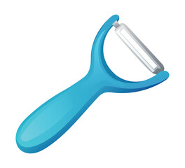 Vegetable peeler vector isolated on white background