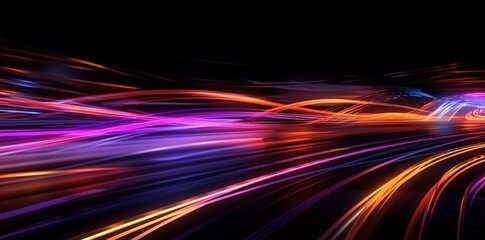 Speed motion blur background. Generative AI.