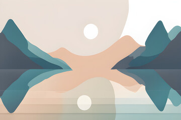 Calm image layout without text Version 2 Generative AI