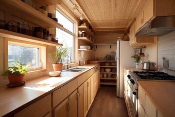 minimalist tiny house kitchen design