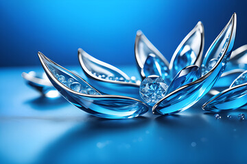 water drops on flower