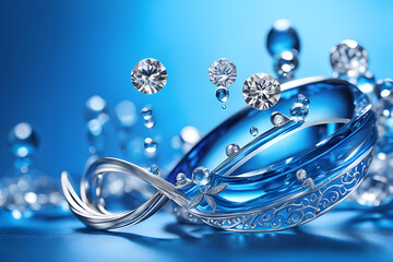 silver ring with topaz