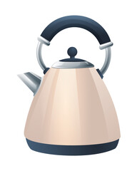 Kettle vector illustration isolated on white background