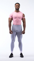 Fototapeta premium Full shot of professional looking 32 year old male. Work, job, outfit. Isolated on white background.