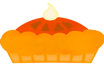 Pumpkin Pie -  Happy Halloween -  Thanksgiving