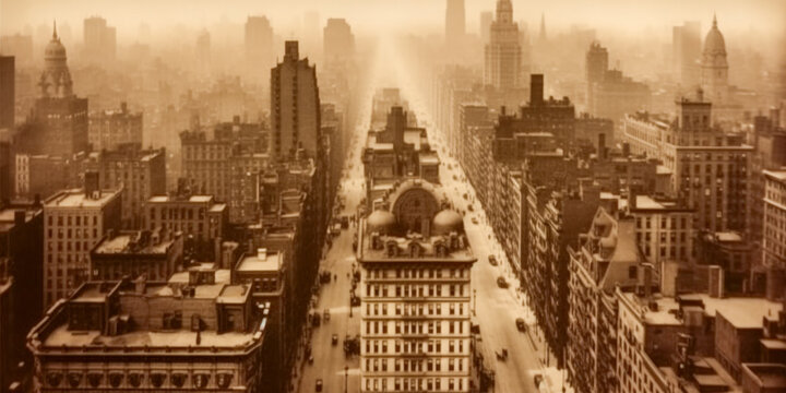 New York City in early 1900s - Generative AI