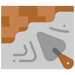 plastering flat icon