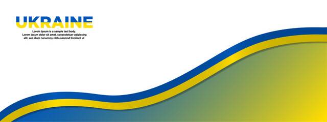 3d Rendered Andorra Flag Ribbons with shadows, isolated on white background. Curled and rendered in perspective. Graphic Resource. Editable Vector Illustration.