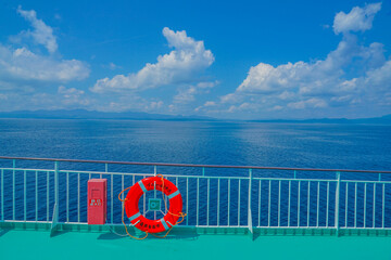 津軽海峡フェリーの船上