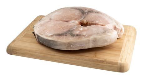frozen slice of swordfish