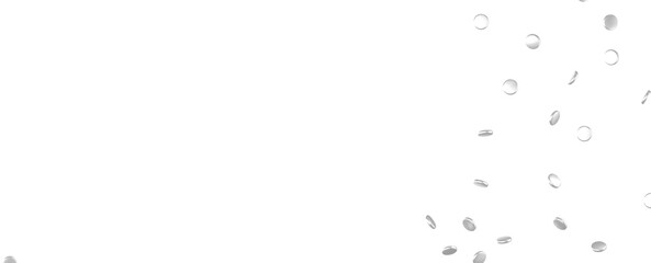 silver  Bliss: Exquisite 3D Illustration of Blissful silver Confetti