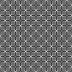 Fototapeta na wymiar Geometric abstract vector octagonal dark background. Geometric abstract ornament. Seamless modern black and white pattern