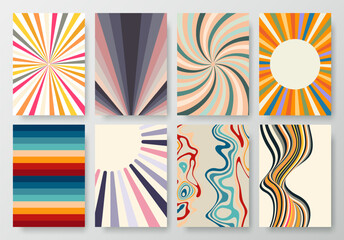 Obraz premium Vintage colored abstract backgrounds from the 70s.
