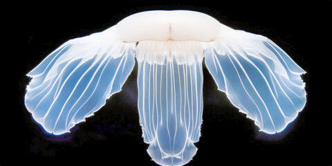 A beautiful jellyfish in the ocean - Generative AI