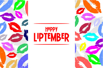 Liptember background template Holiday concept