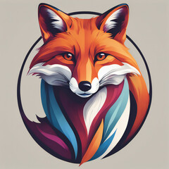 Fox Illustration - Vibrant colors
